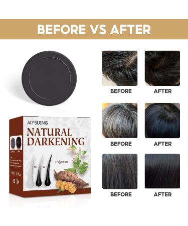 Darkening Shampoo Bar - 1 Piece - Black | Natural Hair Color Enhancement - Buy Online on GoSupps.com