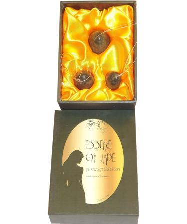 Yoni Egg Exerciser Set - 3 Natural Jade Kegel Weights for Pelvic Floor Strengthening | Essence of Jade  - Buy Online on GoSupps.com