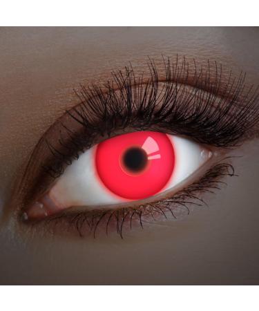 Buy Aricona Red UV Contact Lenses - Colored Contacts for Carnival Cosplay & Parties - 2 Pieces - Buy Online on GoSupps.com
