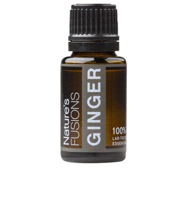 Nature's Fusions Ginger Root 100% Pure and Natural Essential Oils Undiluted Therapeutic Grade for Aromatherapy and Topical Use .5 Fl Oz (Pack of 1) (15 mL)