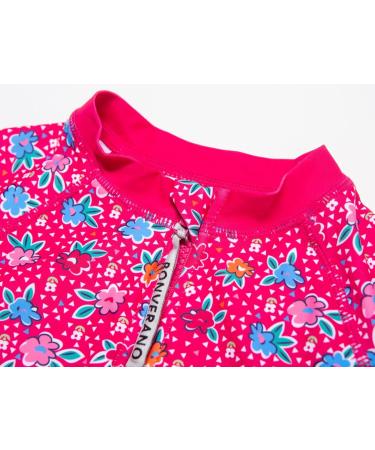 Bonverano Baby Girls Swimsuit | UPF 50+ Sun Protection | Rose | 12-18 Months - Buy Online on GoSupps.com
