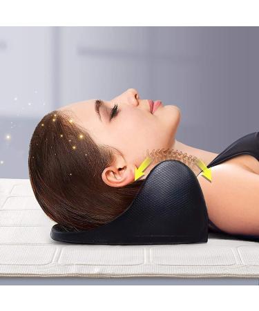 Neck Support Protection Cervical Traction Pillow Portable Ergonomic Traction Support Pillow for Neck Pain Relief Neck Traction Device for Muscle Tension Relief - Buy Online on GoSupps.com
