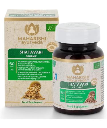 Maharishi Ayurveda Shatavari Indian Spargel (Spargel Racemosus) Bio high -dose vegetarian vegan without genetic engineering 60 tablets pack of 1