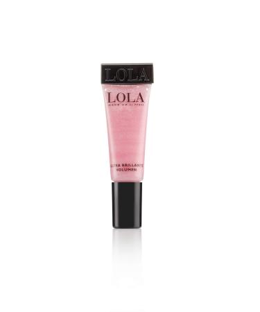 Lola make -up ultra high shine gloss intensive lip gloss nourishing effect with hyaluronic acid long -lasting No. 5 Pink Slushy - Light