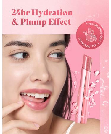 AMTS Tinted Lip Balm-Envy | Hydrating Glitter Lipstick for Dry Lips | Korean Beauty Moisture Lip Tint with Pearl Shimmer - Buy Online on GoSupps.com