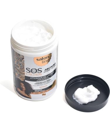 Salon Line Curls Activator Arginine Reconstruction S.O.S 1kg Promotes extreme shine and hair reconstruction - Buy Online on GoSupps.com