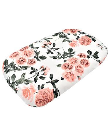 Floral Newborn Lounger Cover - Washable Soft Slipcover for Baby Boys Girls | Eurobuy Baby Loungers Cover (Lounger not Included) - Rose Pattern - Buy Online on GoSupps.com