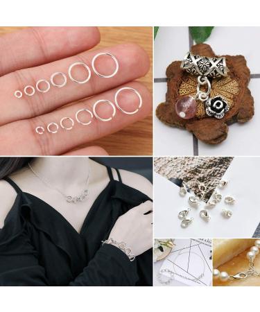 Cridoz Jewelry Repair Kit: 1520Pcs Silver Jump Rings & 3Pcs Pliers Set for Earrings, Necklaces, Rings, Bracelets | Jewelry Making Supplies - Buy Online on GoSupps.com