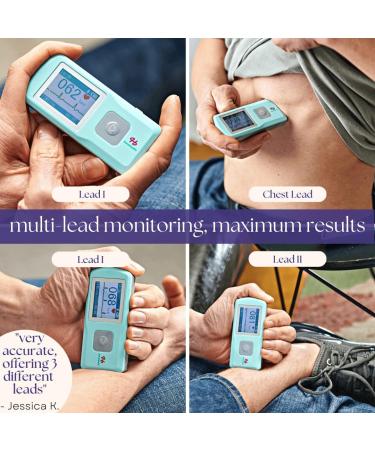 EKG Monitoring Device by Sonohealth - Portable Heart Rate Monitor: Cardia Mobile - Fingertip Touch - Multiple Lead ECG Electrocardiogram - Arrhythmia & PVC Detection - Standalone or with Mobile App - Buy Online on GoSupps.com