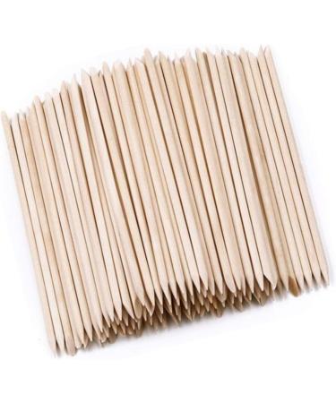 100 Pieces Orange Wood Sticks 11cm for Manicure Pedicure Nail Art and Crafts - Buy Online on GoSupps.com