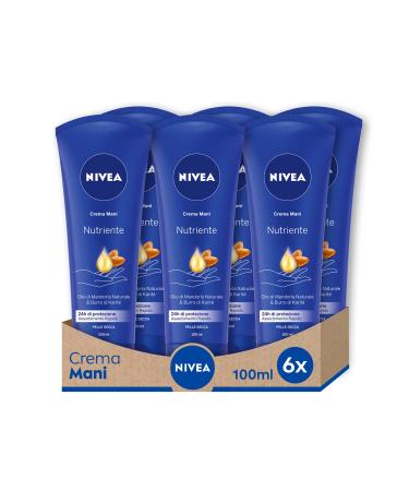 Nivea nourishing hand cream 6 x 100 ml nourishing cream enriched with almond oil fragrant hand cream with moisturizing formula 100 ml (6 -pack) - Buy Online on GoSupps.com