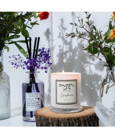 Chloefu LAN Gardenia Scented Candles - Natural Soy Candles for Home Decor | Perfect Gift for Women | 10 oz - 65 Hour Burn Time - Buy Online on GoSupps.com