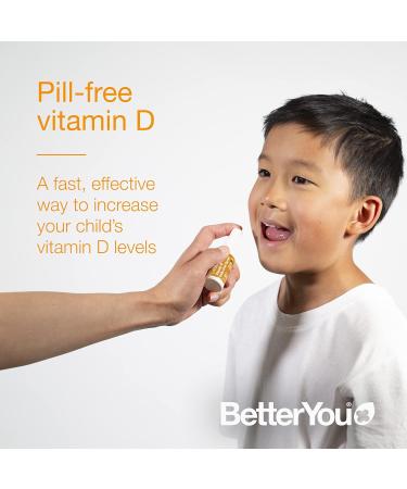 BetterYou Vitamin D 400 IU Junior Oral Spray 3-month Supply | UK-Made Peppermint Flavour D3 Supplement for Kids | 15ml - Buy Online on GoSupps.com