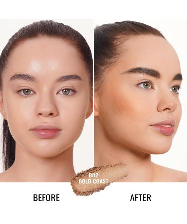 Oulac Sensual Touch Powder Sunkissed Bronzer - Subtle Shimmery Bronze Powder for Natural Glow (B02) Gold Coast - Buy Online on GoSupps.com