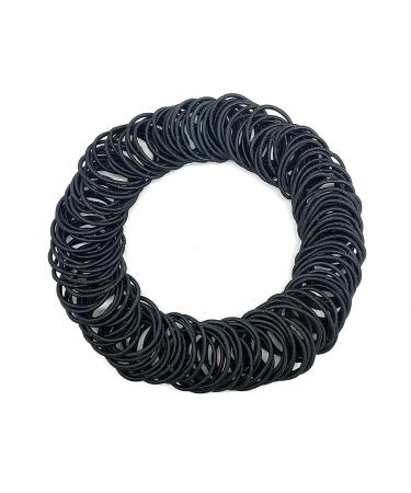 300 Black No Crease Hair Ties - Elastic Ponytail Holders for Thick, Heavy, Curly Hair - Buy Online on GoSupps.com