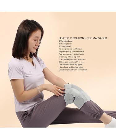 Relieve Knee Pain with Our Adjustable Heating Knee Massage Device - 3-Step Vibration & Heating for Arthritis Relief - Buy Online on GoSupps.com