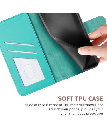 Buy Magon Embossing Flower Leather Case for Samsung Galaxy S22 Plus - Full Body Protection Flip Cover with Card Compartment in Blue - Buy Online on GoSupps.com