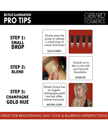 Gerard Cosmetics BB Plus Illumination Cream - Radiant Complexion & Dewy Finish - 1.69 oz - Buy Online on GoSupps.com