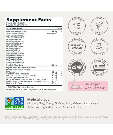 THE ORFY Women s Wellness Bundle Daily Multivitamin + Probiotic with Holy Basil for Energy and Immune Support Vegan Capsules 60+30 Count - Buy Online on GoSupps.com