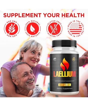 (2 Pack) Laellium Pills Official Laellium Capsules with All Natural Ingredients Advanced Formula Active Lifestyle Supplement to Support Energy and Wellness Naturally for Women and Men (120 Capsules) - Buy Online on GoSupps.com