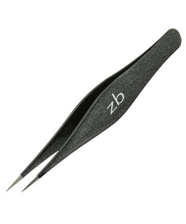 Zizzili Basics Stainless Steel Ingrown Hair Tweezers with Precision Tips - Splinter, Eyebrow, and Facial Hair Removal - Bonus Tip Guard & Carry Pouch - Buy Online on GoSupps.com