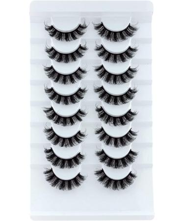 Leipple False Eyelashes 8 Pairs - Professional Reusable 8D Mink Lashes - Waterproof Thick Fluffy Faux Mink Eyelashes | QZ-05 - Buy Online on GoSupps.com