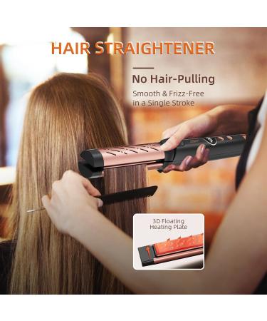 Airflow Styler 2-in-1 Curling Iron & Hair Straightener | 360 Adjustable Temp | Ionic Cool Air Technology for All Hair Types - Buy Online on GoSupps.com