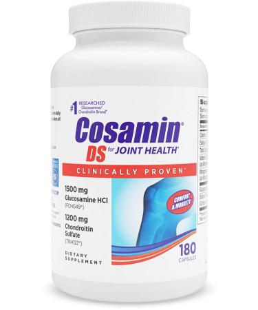 Nutramax Cosamin DS Joint Health Supplement with Glucosamine & Chondroitin for Mens & Women's Joint Health, 180 Capsules