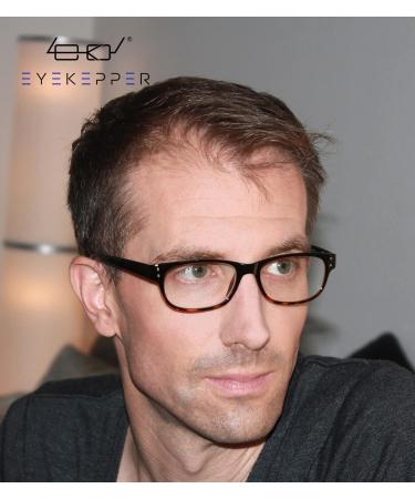 Eyekepper Classic Reading Glasses for Men - 5 Pack Spring Hinges Black-Tortoise Frame +1.50 Magnification - Stylish & Comfortable Readers - Buy Online on GoSupps.com