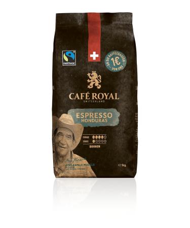 Caf Royal Honduras Espresso Coffee Beans 1kg - Fairtrade 100% Arabica - Intensity 4/5 - Buy Online Internationally - Buy Online on GoSupps.com