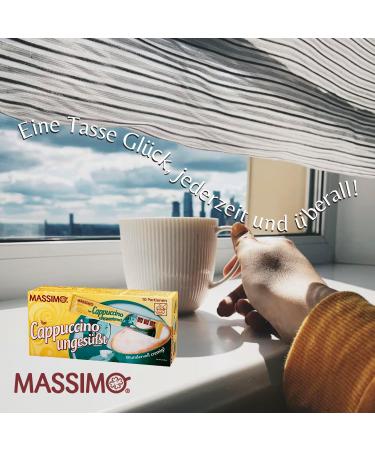 MASSIMO MASSIMO Unsweetened Cappuccino 16 x 10 Sticks x 12.5 g Value Pack Soluble Coffee Cocoa Sugar Free Quick Prep Caffeine Instant Coffee - Buy Online on GoSupps.com
