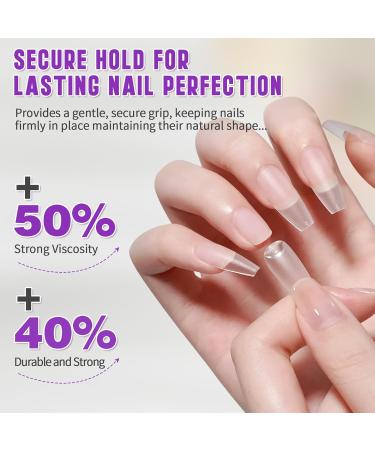 Solid Nail Glue Gel for False Nail Tips - Super Strong Long Lasting UV Cured | 15g - Ideal for Acrylic Nails Art & Press On Nails at Home - Buy Online on GoSupps.com