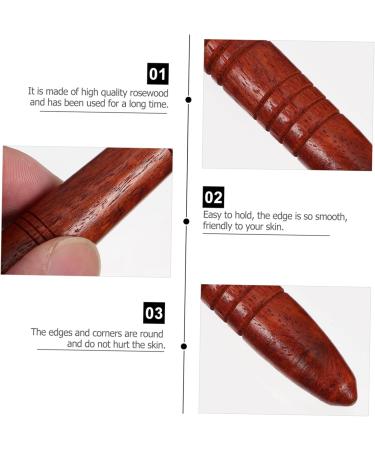 2 Sets of Wooden Acupuncture Stance - Thai Stick Facial Tools & Foot Massager for Reflexology & Skin Care - Buy Online on GoSupps.com