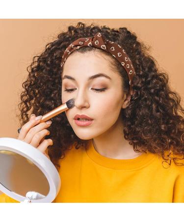 BETESSIN 4pcs Leopard Print Hairband Set | Wide Headbands for Women & Girls | Stylish Knot & Heart Hair Accessories - Buy Online on GoSupps.com