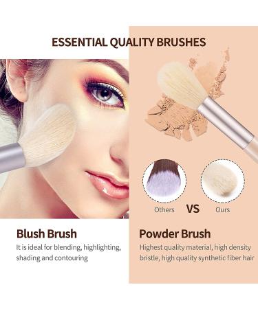 8 Piece Apricot Makeup Brush Set - Foundation Eyeshadow Eyeliner & More | International Shipping - Buy Online on GoSupps.com
