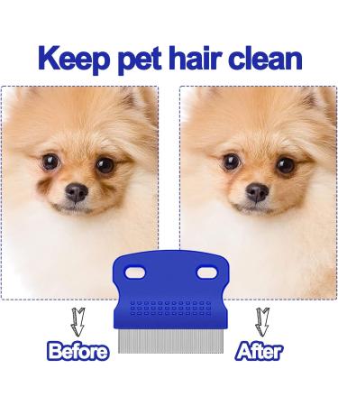 3 PCS Pet Flea Comb Set Fine Teeth Cat Dog Comb Grooming Combs Flea Removal Lice Combs Fine Tooth Comb Grooming Set Remove Float Hair Tear Marks Tick Removal Tool - Buy Online on GoSupps.com