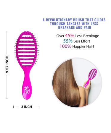 Wet Brush Speed Dry Brush - Pink | Quick Drying Hair Brush - Buy Online on GoSupps.com