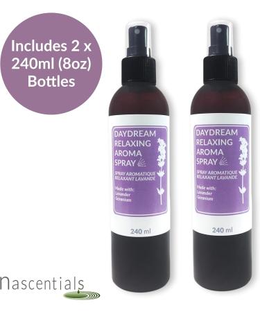 Lavender Daydream Aromatherapy Spray by Nascentials 2 PACK | 2 x 240ml of Relaxing Multi-Use Linen Spray Body Spray Room Spray | Made with Pure Lavender Essential Oil - Buy Online on GoSupps.com