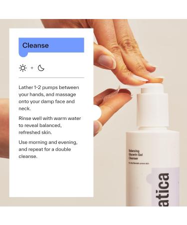 Dermatica Balancing Glycerin Gel Cleanser - Remove Makeup Control Oil & Clarify Pores (200ml) | International Shipping Available - Buy Online on GoSupps.com