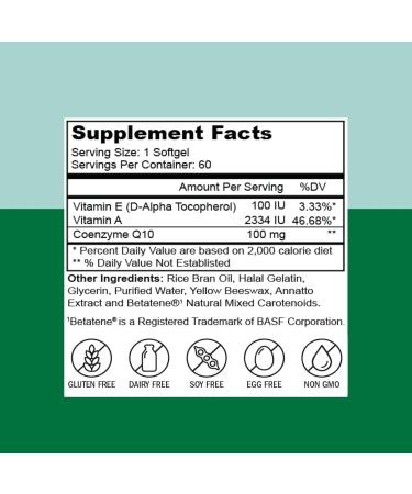 Zaytun CoQ10 Softgels - Highly Absorbable Heart Health Supplement Gluten Free & Halal 60 Mini Softgels Energy Production Support Made in USA - Buy Online on GoSupps.com