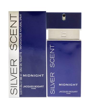 Jacques Bogart Silver Scent Midnight Men EDT Spray 3.3 oz