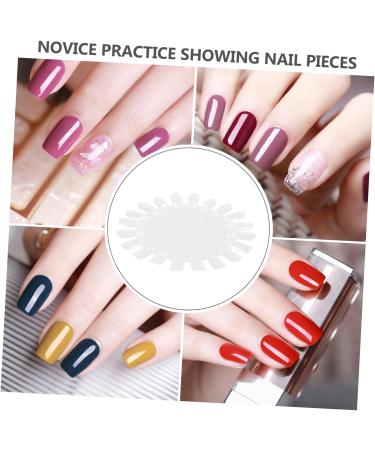 POPETPOP 2 Sets Nail Color Card Nail Polish Color Chart Nail Sample Sticks Nail Color Display Board False Nail Art Tips Display Nail Sample Color Board Plastic Abs Exercise Board Manicure - Buy Online on GoSupps.com