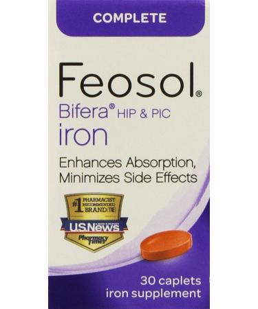 Feosol Complete with Bifera 30 Count (Pack of 2)