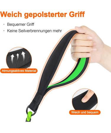 Aystkniet 30m Bungee Tow Leash for Dogs - Shock-Absorbing Padded Handle Reflective Lockable Hook for Medium & Large Dogs | Green - Buy Online on GoSupps.com
