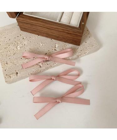 Hair Clip Hair Bows Clips For Women-Long Velvet Bow Hair Ribbons Barrette Snap Bow Hair Clip-Hair Accessories Gift For Teen Girls Party Hair Decorations (Color : FJ4689)