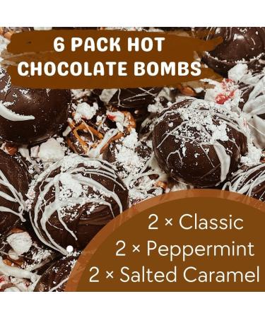 Hot Chocolate Bomb - 6 Flavoured Hot Chocolate Bombs with Marshmallow - Luxury Hot Chocolate Gift Set - Christmas Hot Chocolate Set for Kids and Adult - Christmas Stocking Filler - Buy Online on GoSupps.com