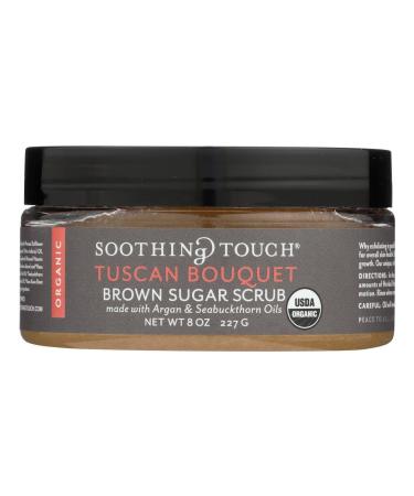 Soothing Touch Organic Herbal Brown Sugar Scrub Tuscan Bouquet 8 Oz
