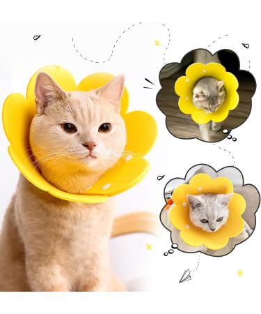2-Piece Adjustable Soft Protective Collar for Dogs & Cats - Leak Protection Neck Rope - Recyclable Elisabethane Pet Collar in Yellow (Large) - Buy Online on GoSupps.com