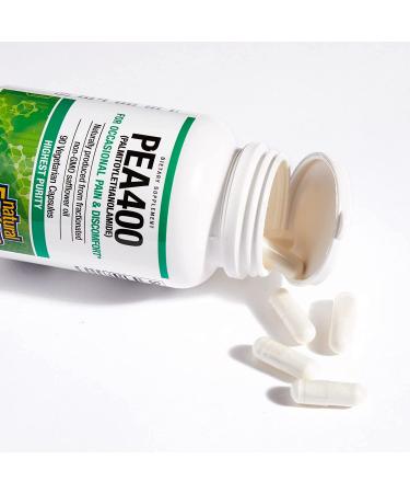 Natural Factors PEA400 - 90 Vegetarian Capsules for Enhanced Wellness - Buy Online on GoSupps.com