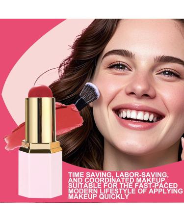 Creamy Blush Moisturizing Stick Water Resistant Natural Face Illuminator and for Oily / Dry/Combination Skin - Cheeks Lips Eyebrows - Long Hold for Special Occasions - Buy Online on GoSupps.com